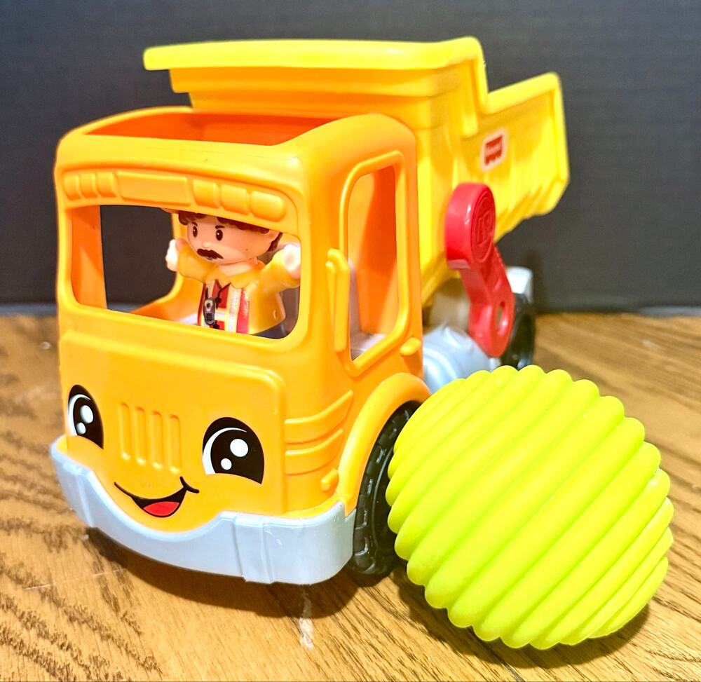 Fisher Price Work Together Dump Truck Construction worker sensory ball “Boulder”